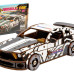Дерев'яний 3D конструктор Muscle car GT (біла) в картонній упаковці