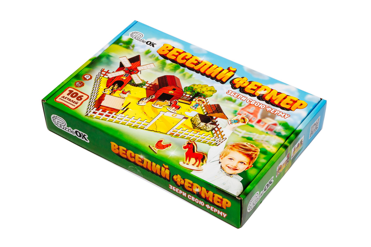 Дерев’яний конструктор «Веселий фермер»