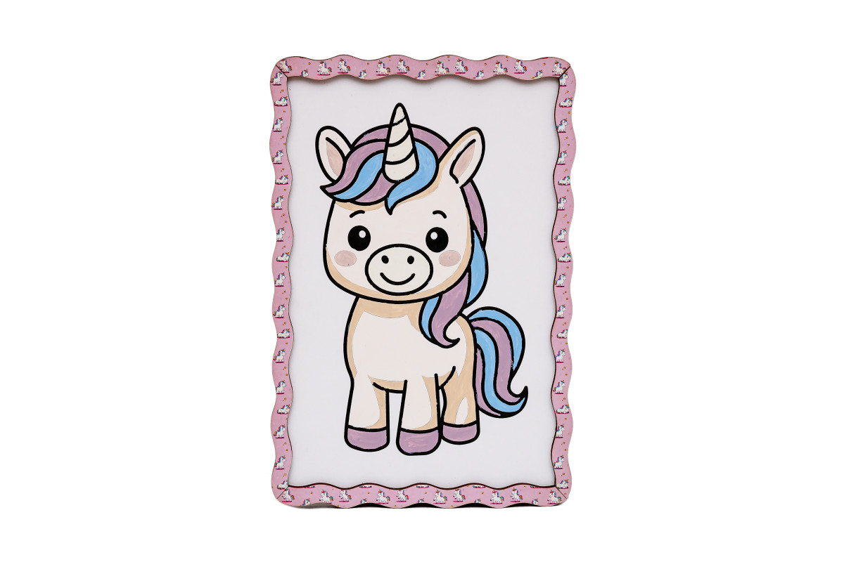 Набір для розпису, картина по номерах "Єдиноріг" формат А5