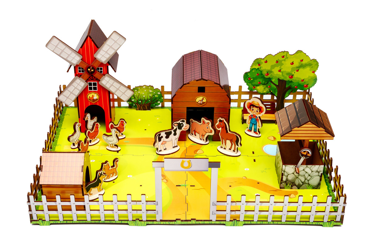 Дерев’яний конструктор «Веселий фермер»
