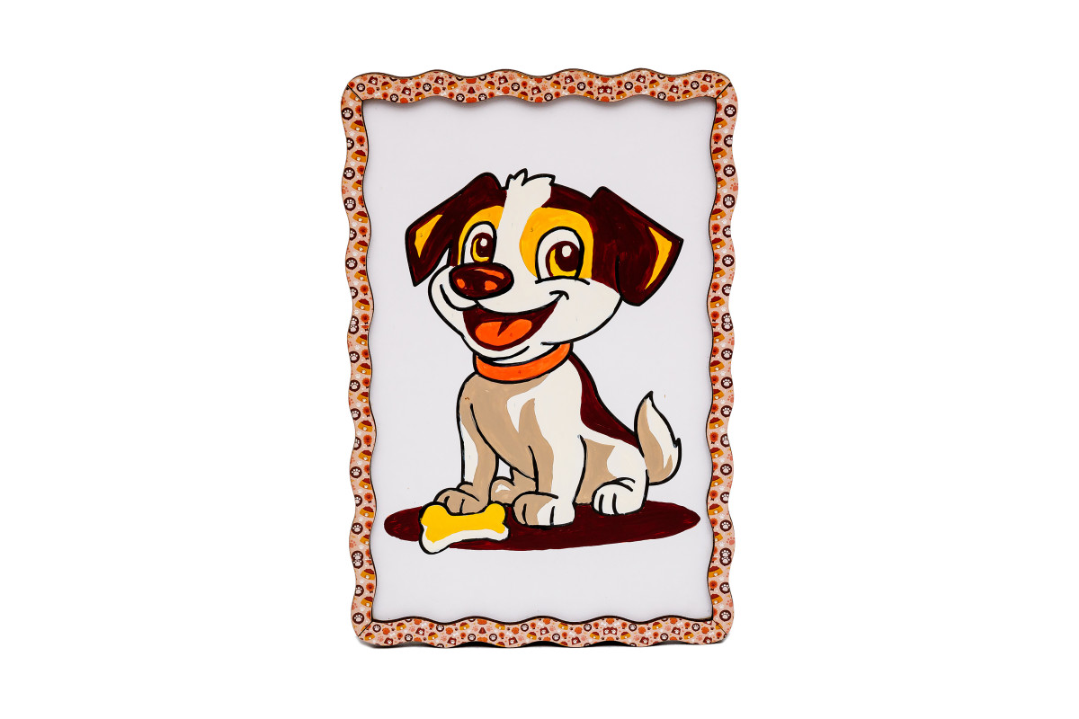 Набір для розпису, картина по номерах "Вірний друг" формат А5