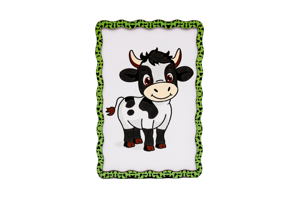 Набір для розпису, картина по номерах "Корівка" формат А5