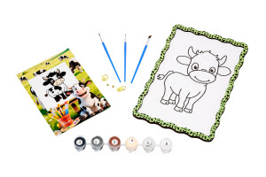 Набір для розпису, картина по номерах "Корівка" формат А5