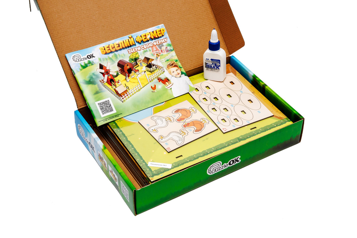 Дерев’яний конструктор «Веселий фермер»