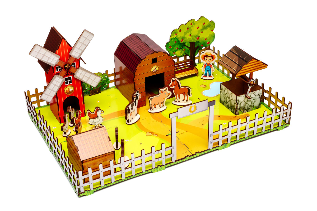 Дерев’яний конструктор «Веселий фермер»