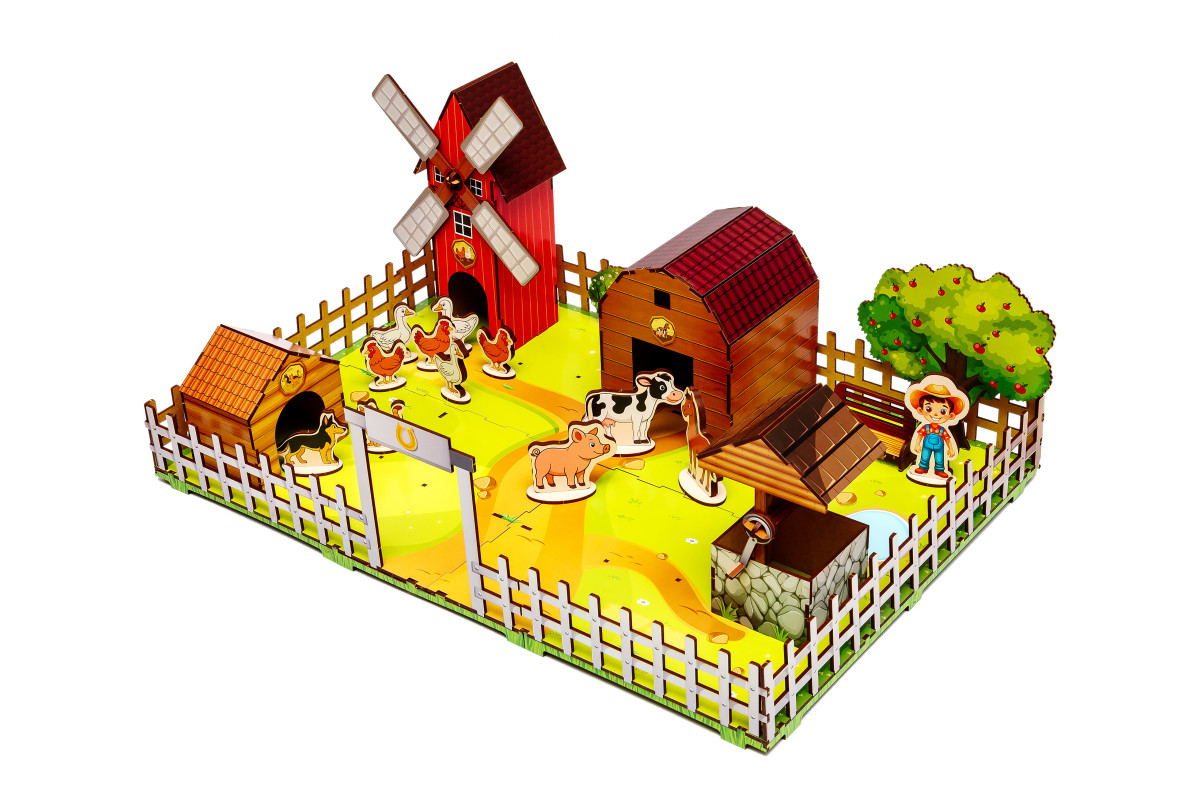 Дерев’яний конструктор «Веселий фермер»