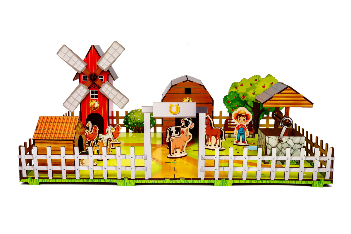 Дерев’яний конструктор «Веселий фермер»