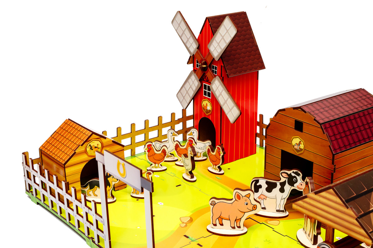Дерев’яний конструктор «Веселий фермер»