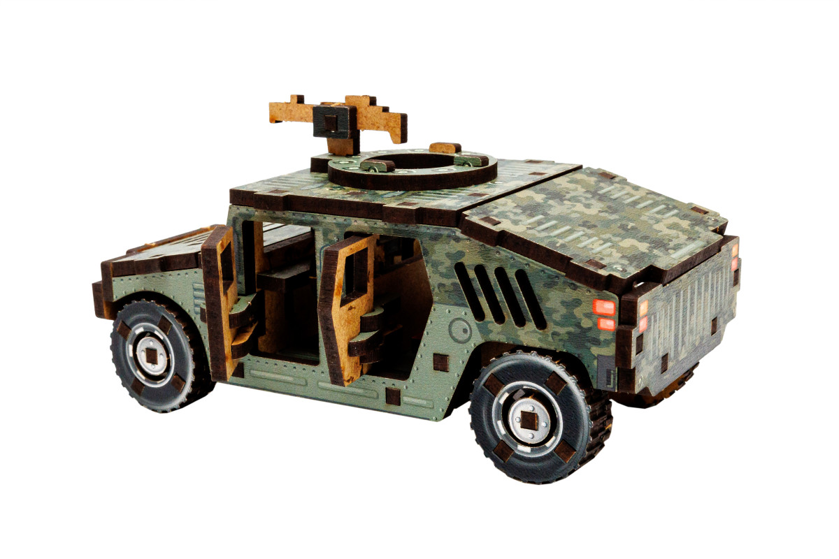 Дерев’яний 3D конструктор TURBO HUMVEE