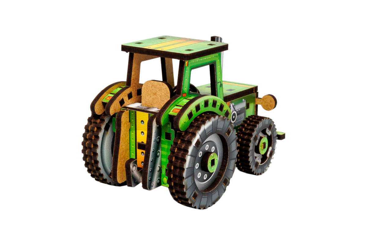 Дерев’яний 3D конструктор Turbo Tractor