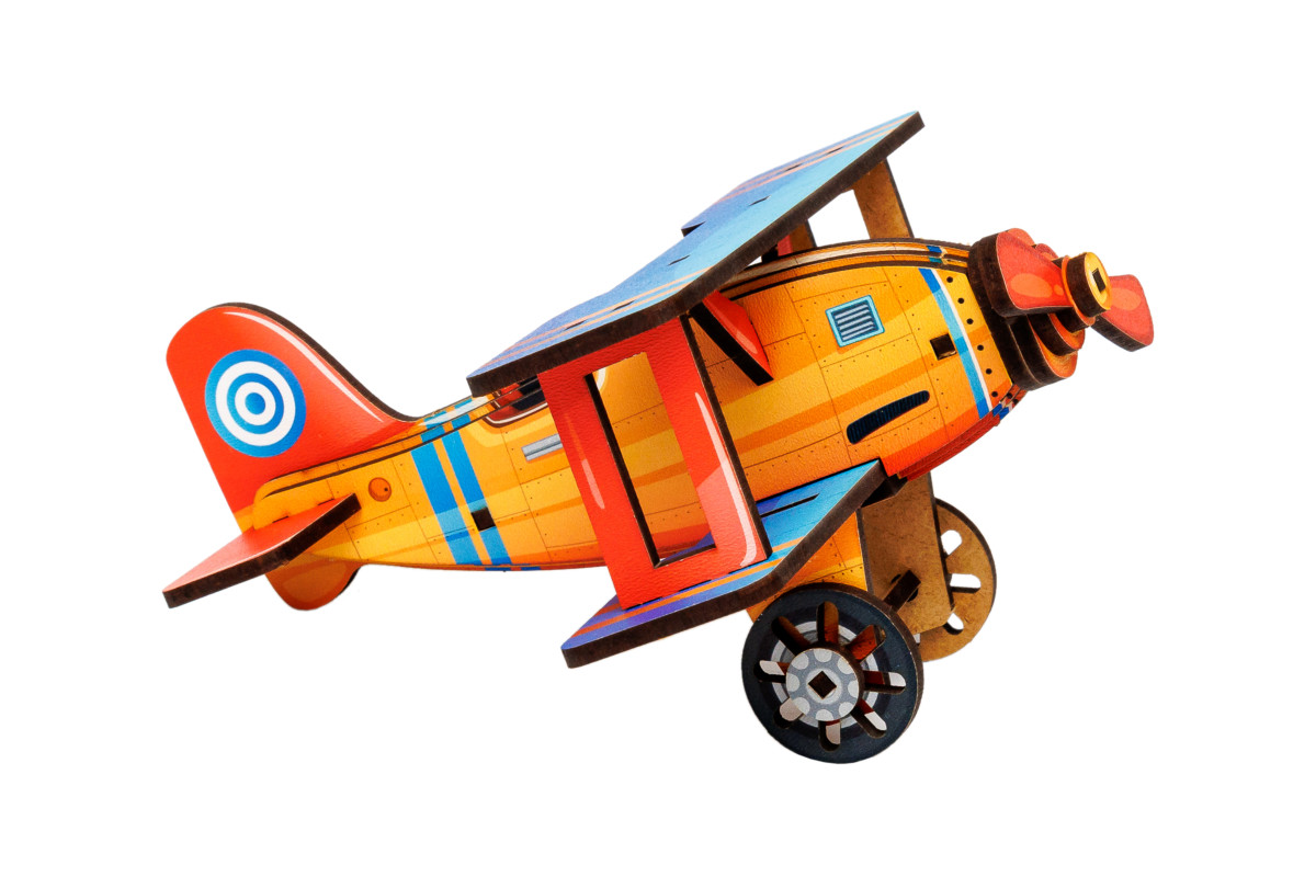 Дерев’яний 3D конструктор Turbo Plane