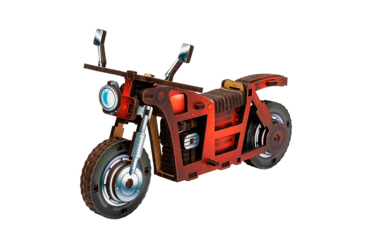 Дерев’яний 3D конструктор Turbo Bike 
