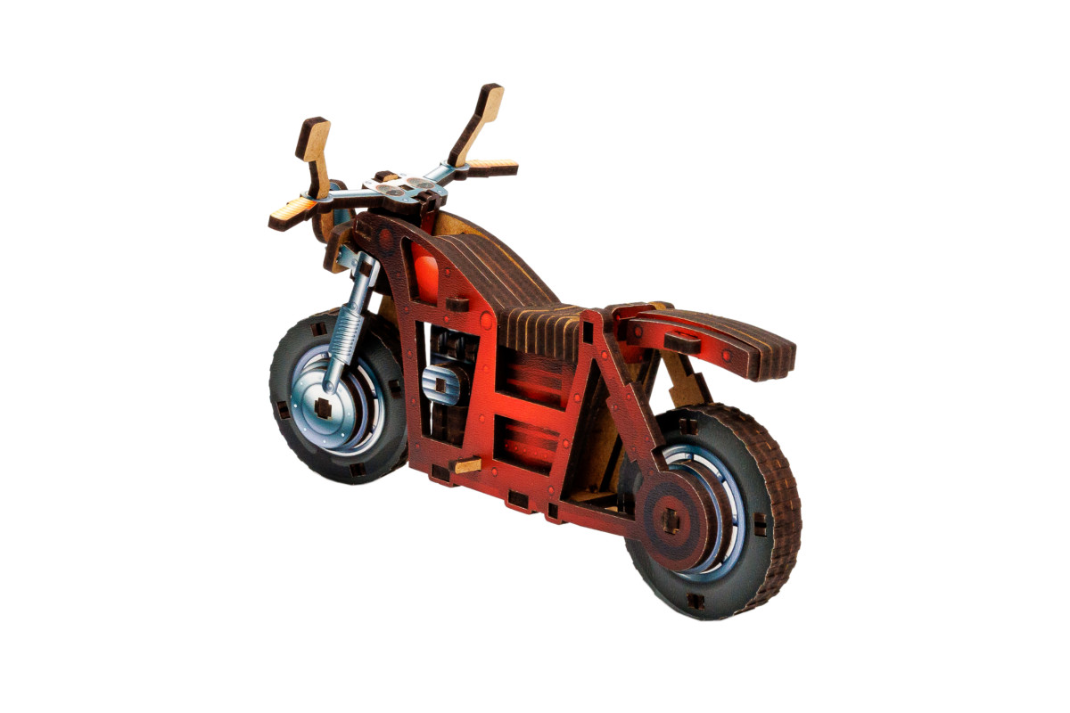 Дерев’яний 3D конструктор Turbo Bike 
