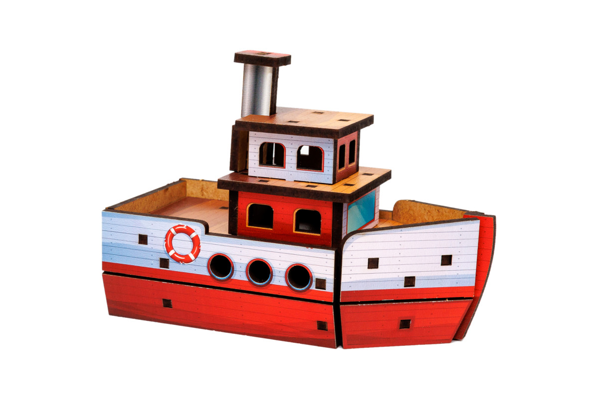 Дерев’яний 3D конструктор Turbo Ship