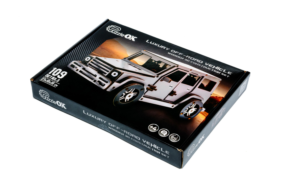 Дерев'яний 3D конструктор Luxury off-road Vehicle