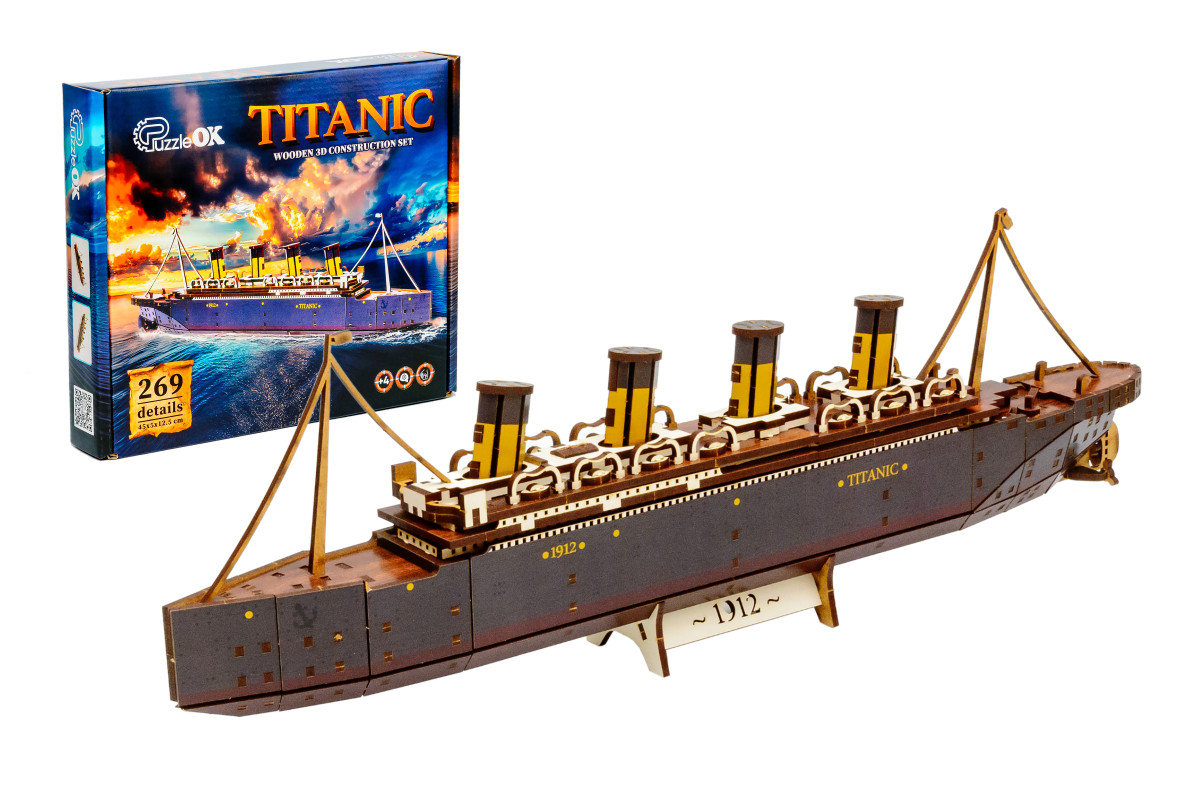 Дерев’яний 3D конструктор «Титанік»