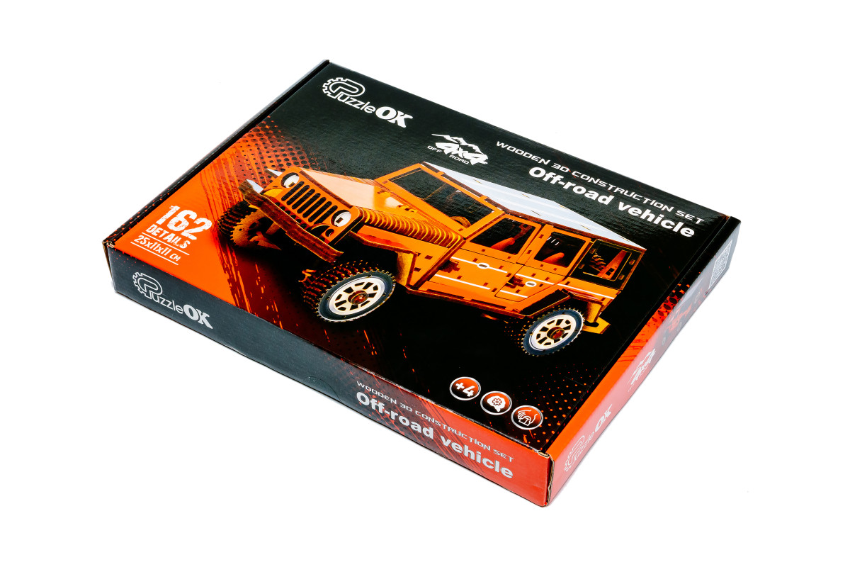 Дерев’яний 3D конструктор "Джип"