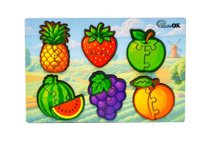Сортер А5 "Розумний світ: Веселі фрукти"