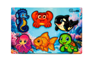 Сортер А5 "Розумний світ: Морські друзі" 