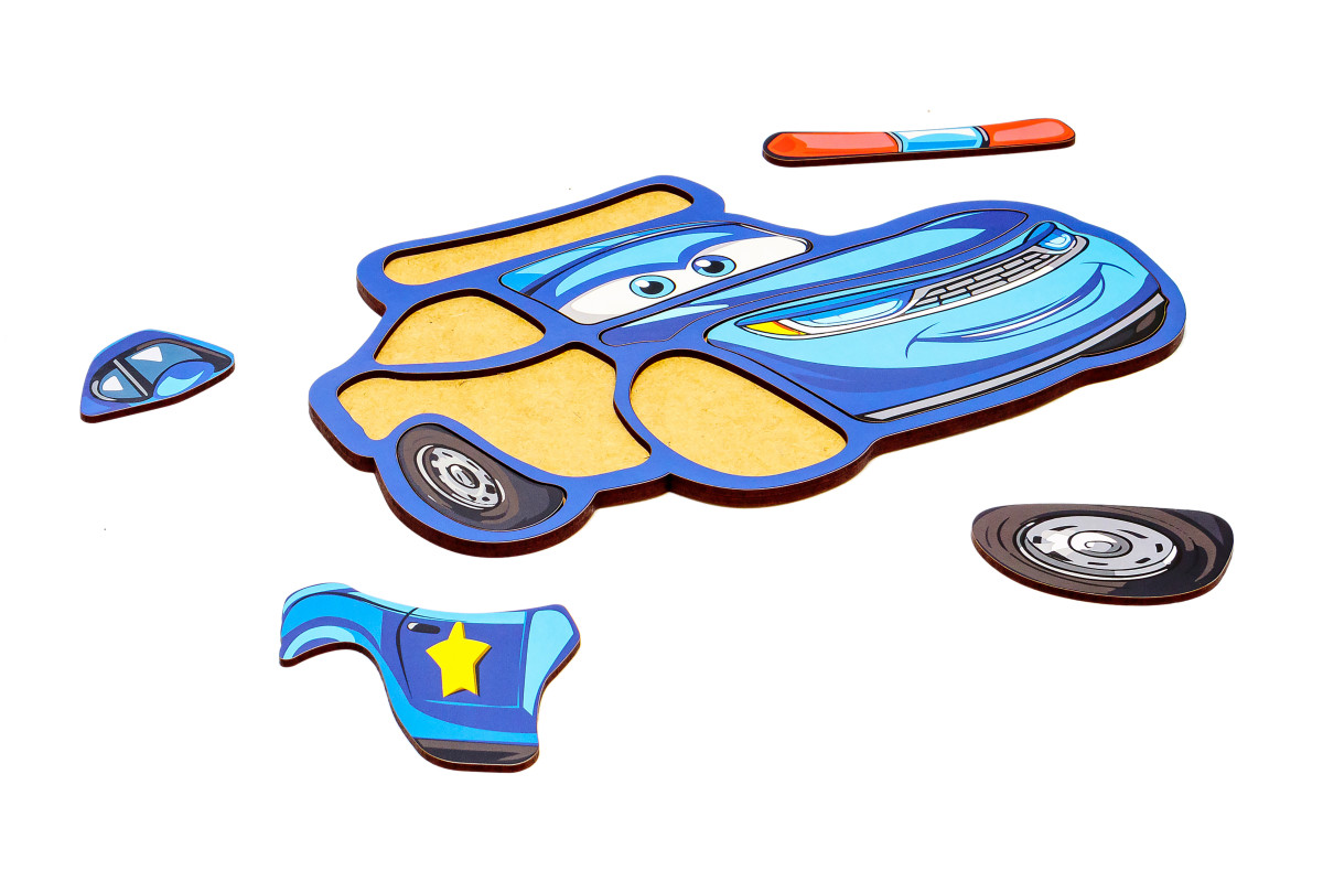 Пазл-складалка "Поліцейська машинка"