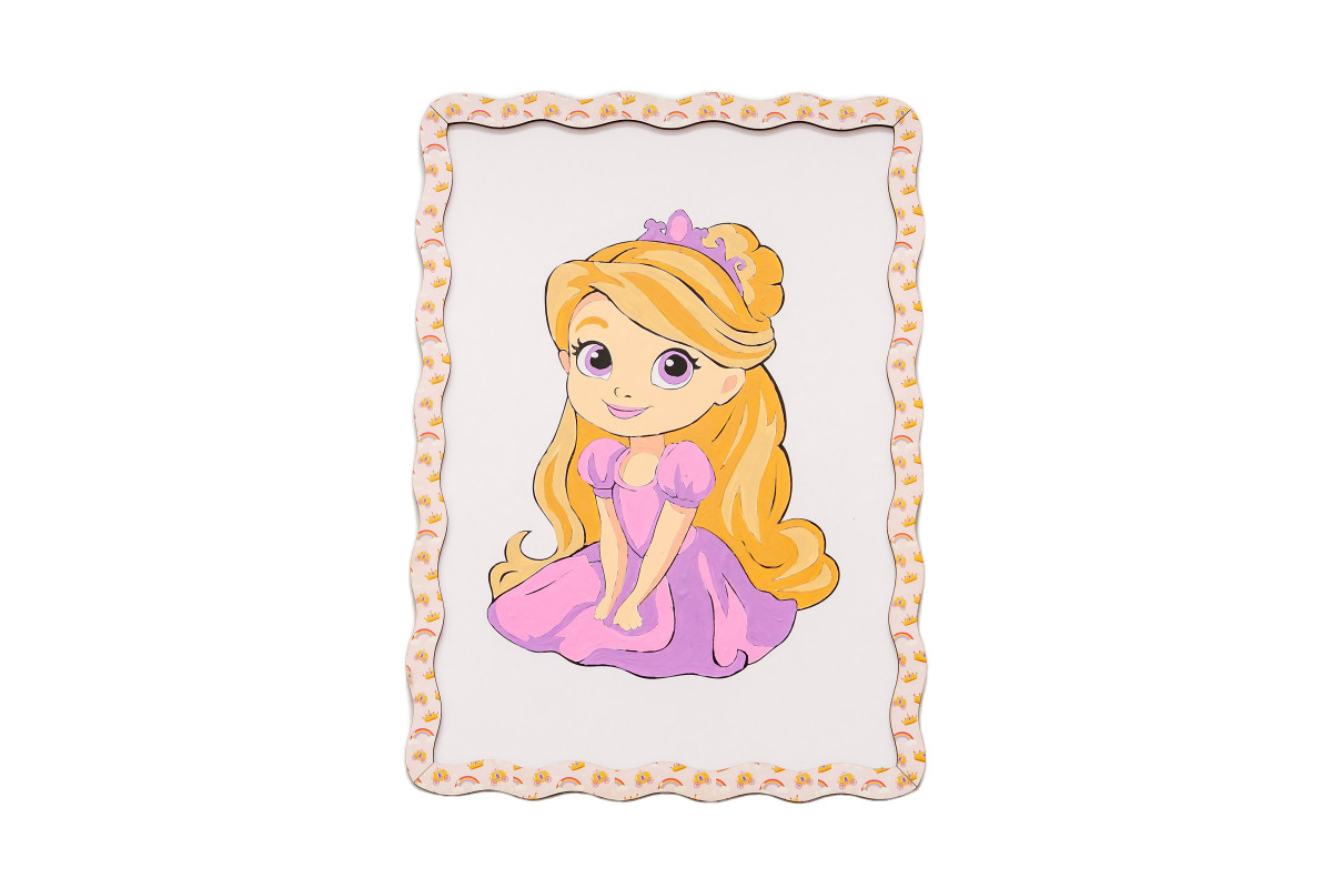 Набір для розпису, картина по номерах "Принцеса" формат А4