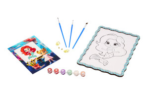 Набір для розпису, картина по номерах "Русалка" формат А4