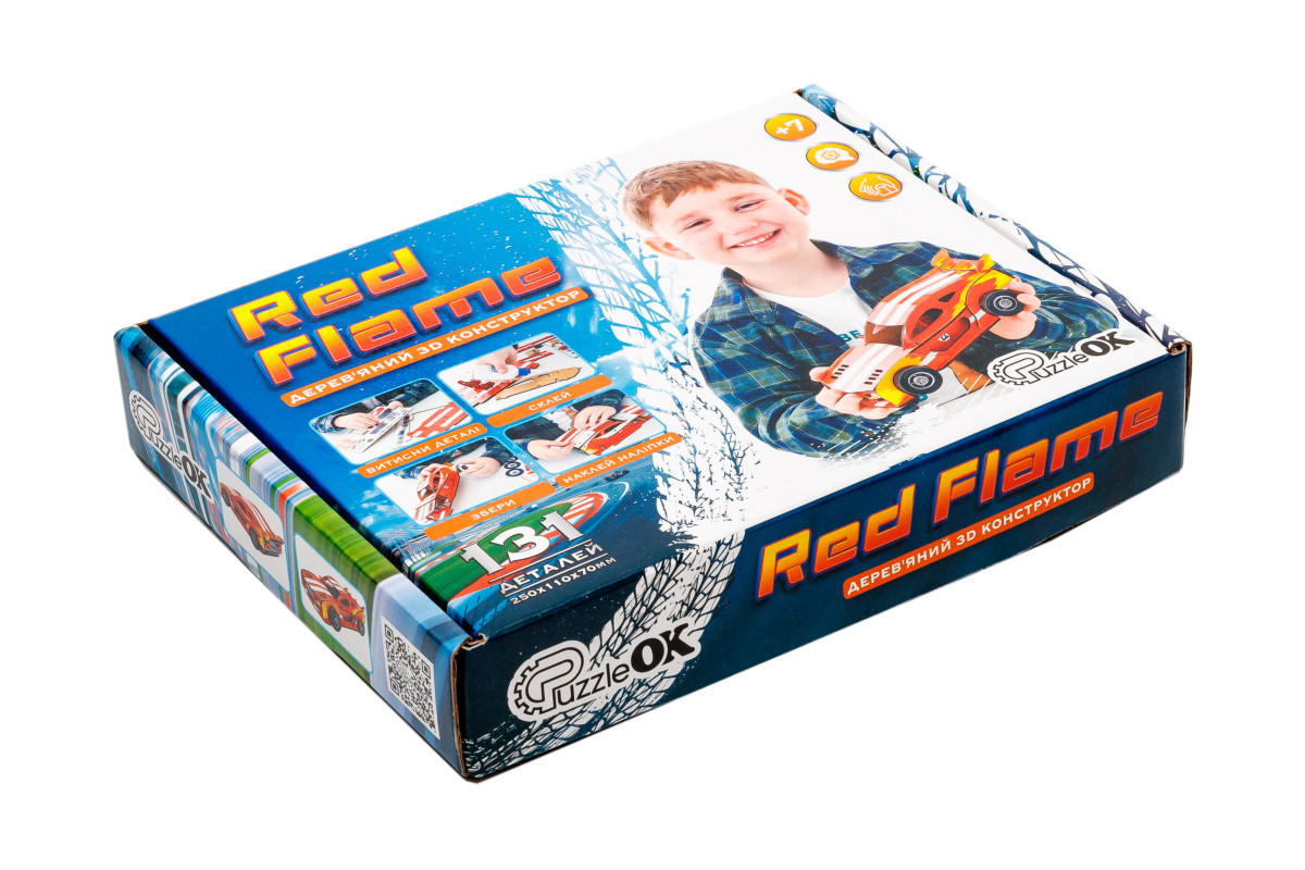 Дерев’яний 3D конструктор “Red Flame”