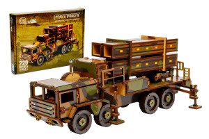 Wooden 3D designer of the Patriot air defense system