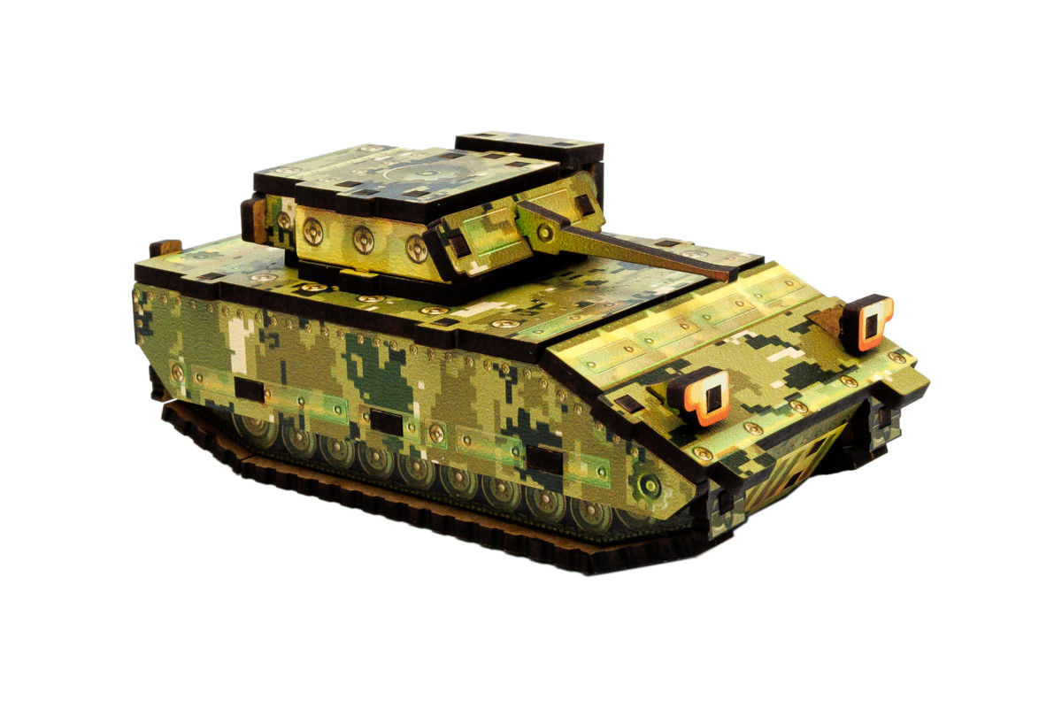 Дерев'яний 3D конструктор “Turbo Tank” 