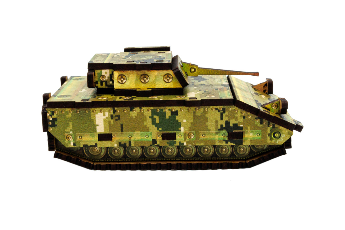 Дерев'яний 3D конструктор “Turbo Tank” 