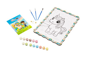 Набір для розпису, картина по номерах "Милий Єдиноріг" формат А3