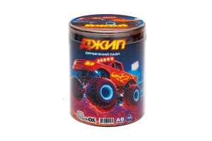 Дерев'яний пазл Джип A5 в тубусі