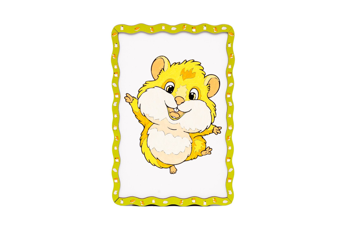 Набір для розпису, картина по номерах “Хом’ячок” формат А5 