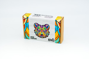 Дерев'яний пазл Бурий Ведмедик