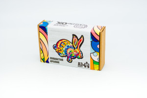 Дерев'яний пазл Пухнастий кролик