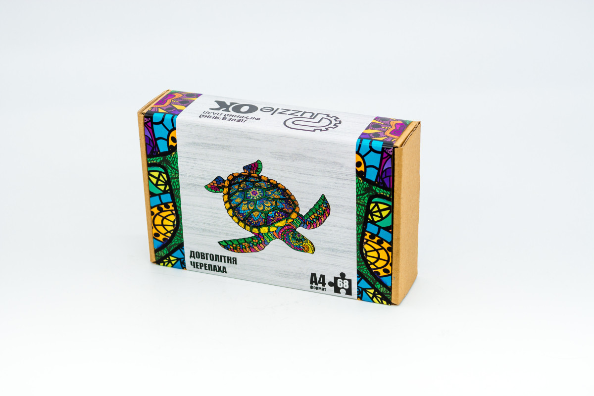 Дерев'яний пазл Довголітня Черепаха