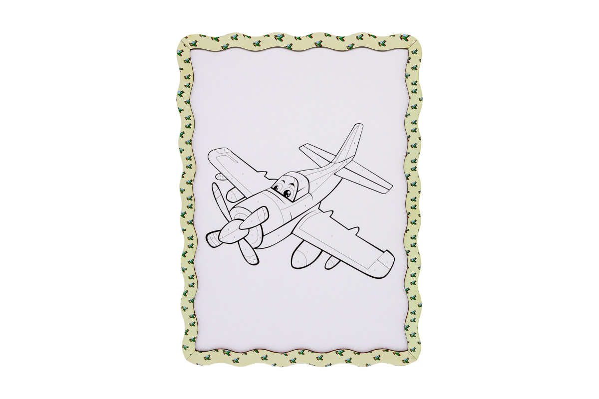 Набір для розпису, картина по номерах "Літачок" формат А4