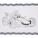 Набір для розпису, картина по номерах "Гоночна машинка" формат А4