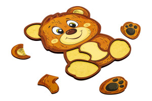 Пазл-складалка "Ведмедик"