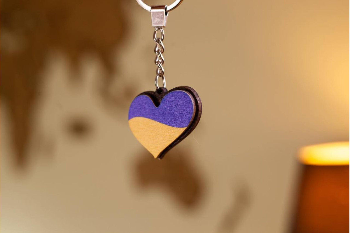 Брелоки кольорові Серце 