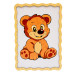 Набір для розпису, картина по номерах "Ведмедик" формат А4