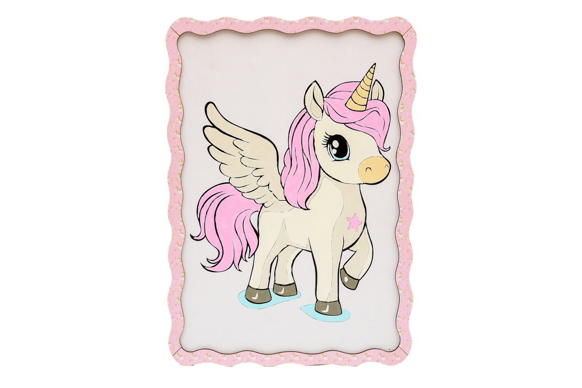 Набір для розпису, картина по номерах "Єдиноріг" формат А4