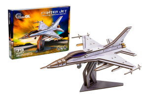 Дерев'яний 3D конструктор «F16»
