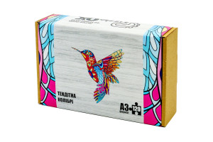 Фігурний деревяний пазл "Тендітна Колібрі"