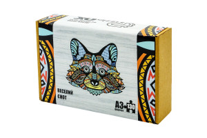 Фігурний деревяний пазл "Веселий Єнот"