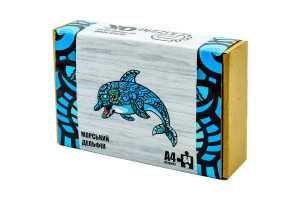 Фігурний деревяний пазл "Морський Дельфін"