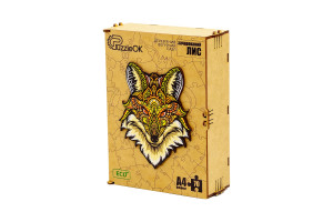 Фігурний деревяний пазл "Зачарований Лис"