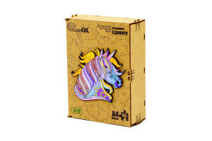 Фігурний деревяний пазл "Казковий Єдиноріг"