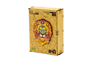 Фігурний деревяний пазл "Африканський Лев"