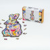 Дерев'яний пазл Зайчик побігайчик